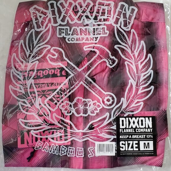 Dixxon x KEEP A BREAST - 13% BCA - Collab Short Sleeve Bamboo Shirt - Men's M - Picture 8 of 10